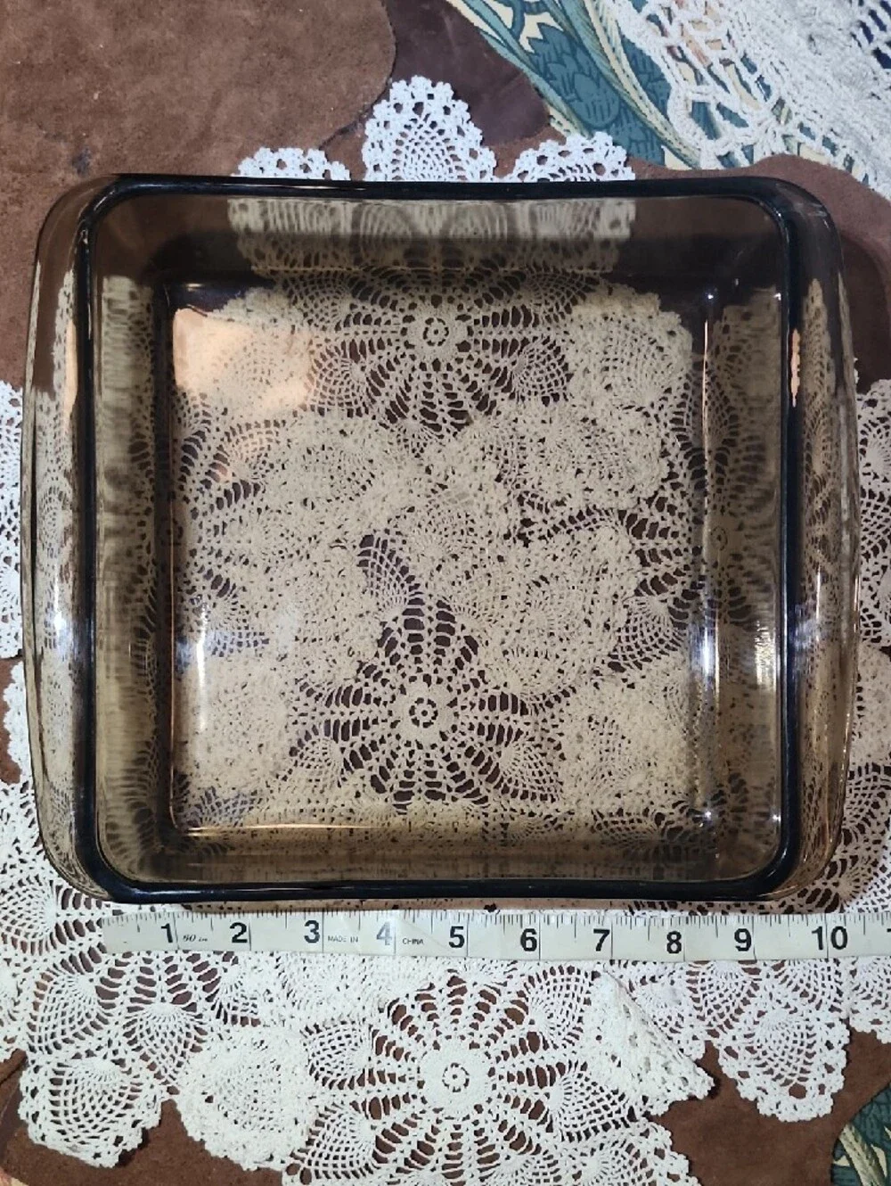 Vintage PYREX Amber Glass 10